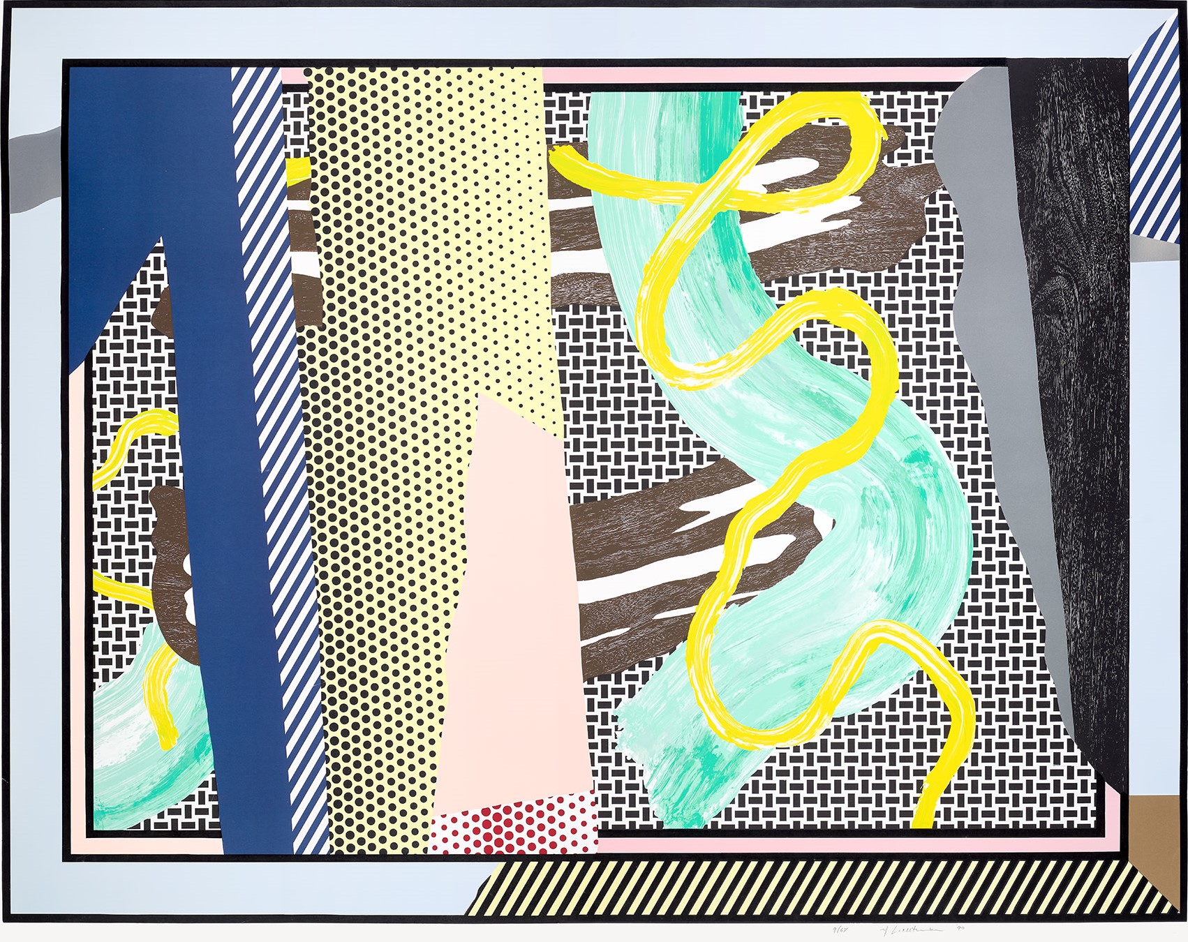 Roy Lichtenstein - Reflections on Brushstrokes, from Reflections Series (C. 242)
