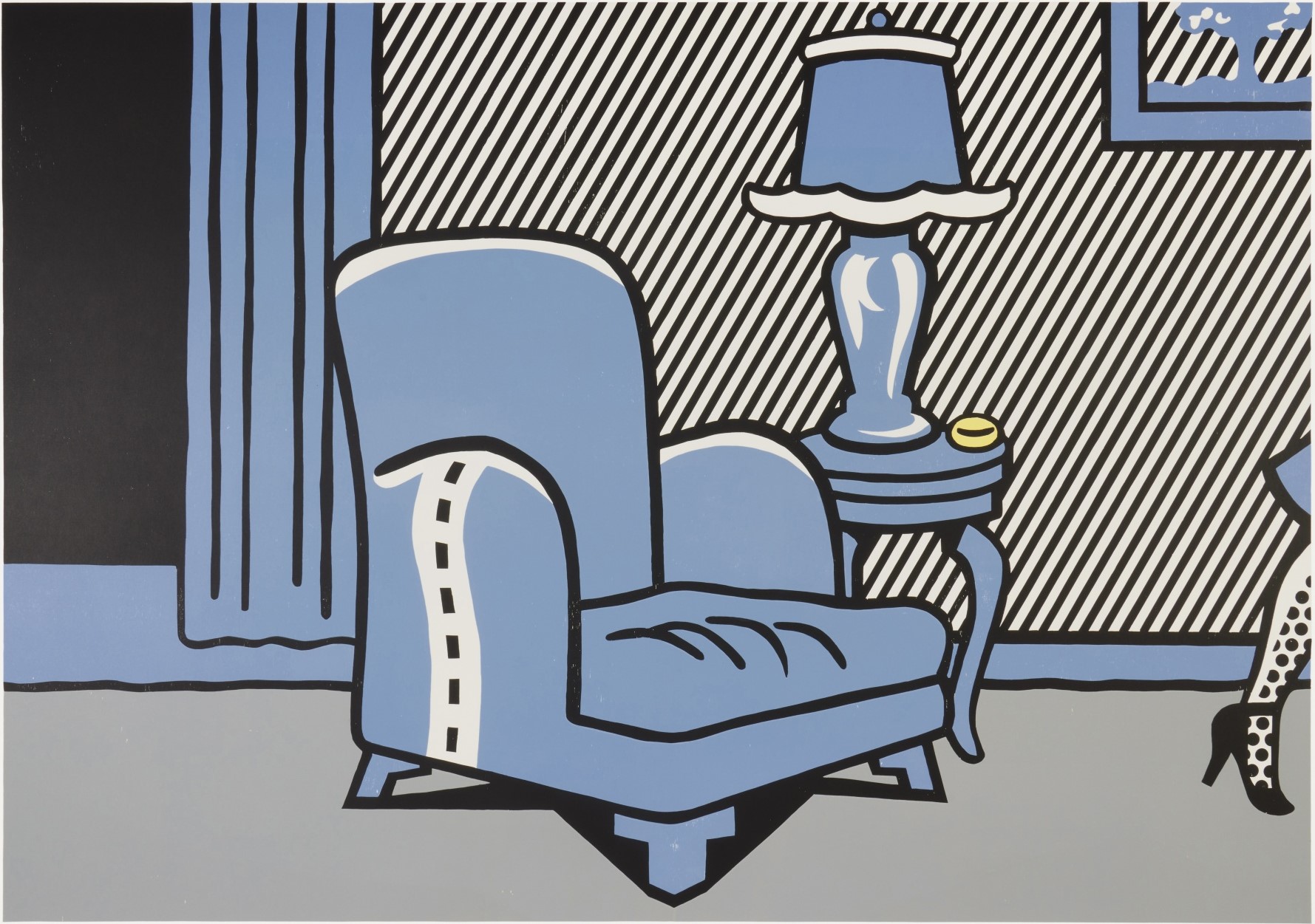 Roy Lichtenstein - La Sortie (State) (from Interior Series)