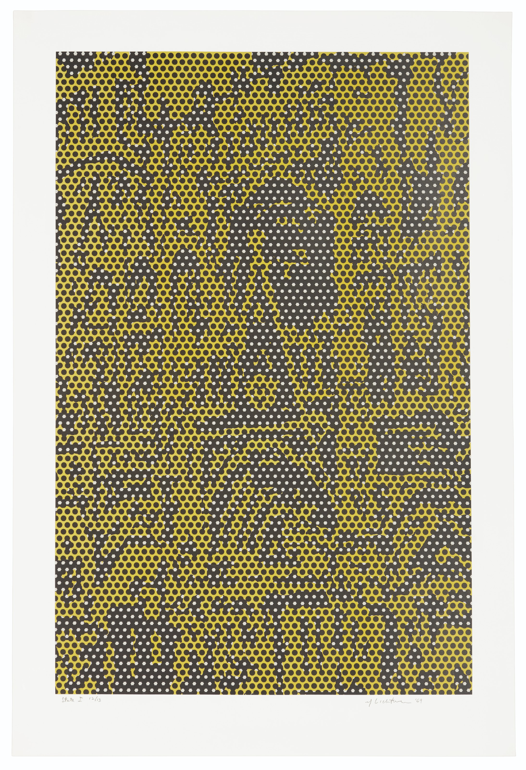Roy Lichtenstein - Cathedral #6, State I, from Cathedral Series