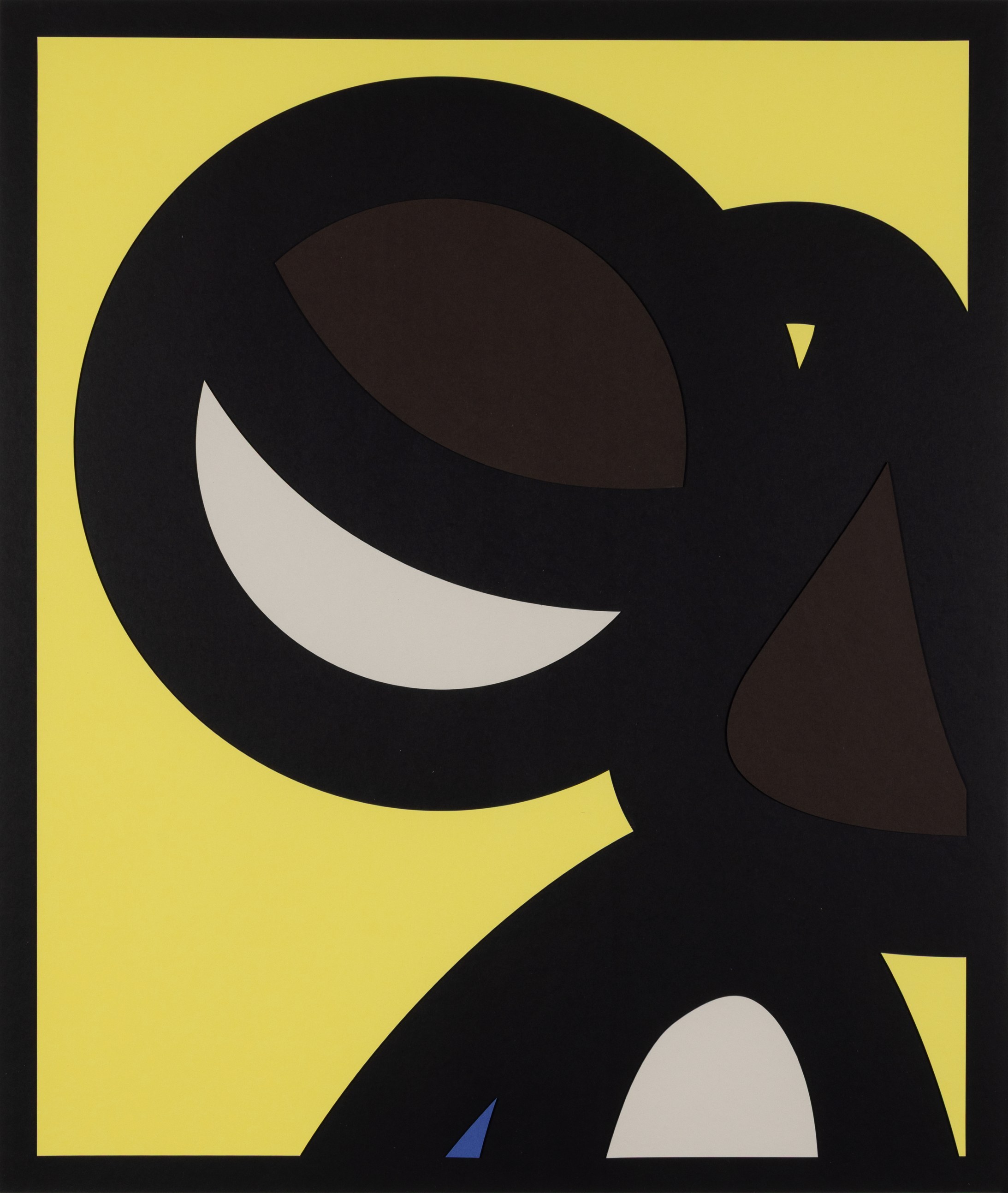 Julian Opie - Paper Head 5, from Paper Heads
