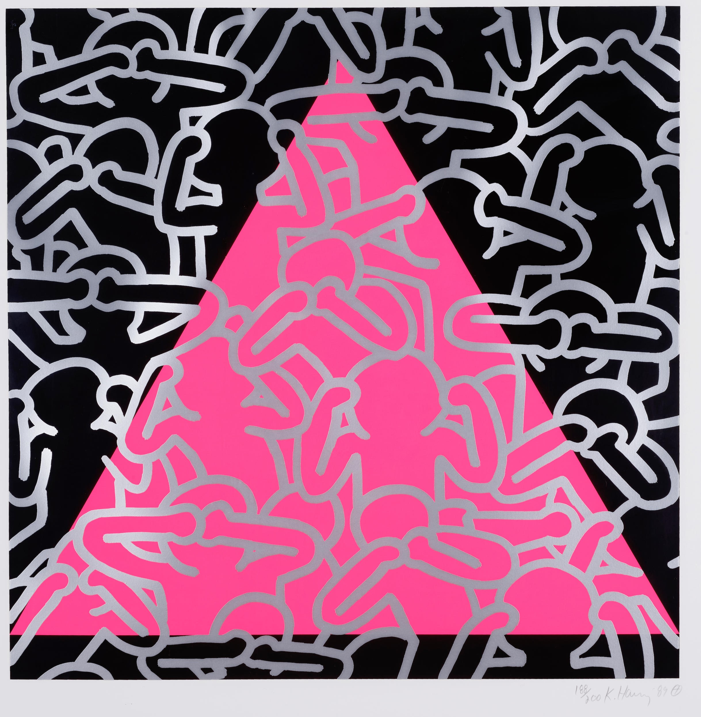Keith Haring - Silence = Death (Littmann p.152