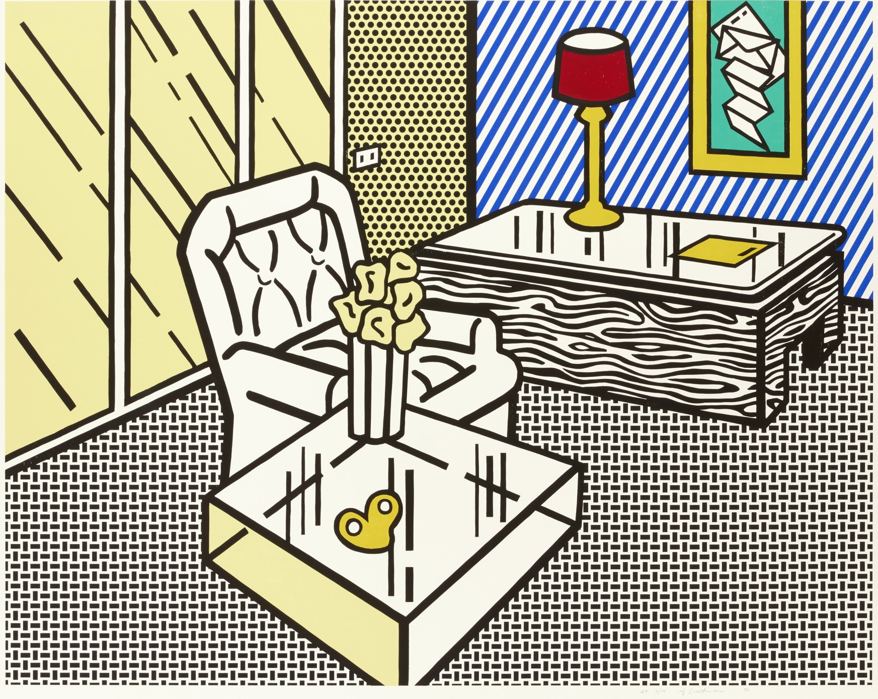 Roy Lichtenstein - The Den, from the Interior series