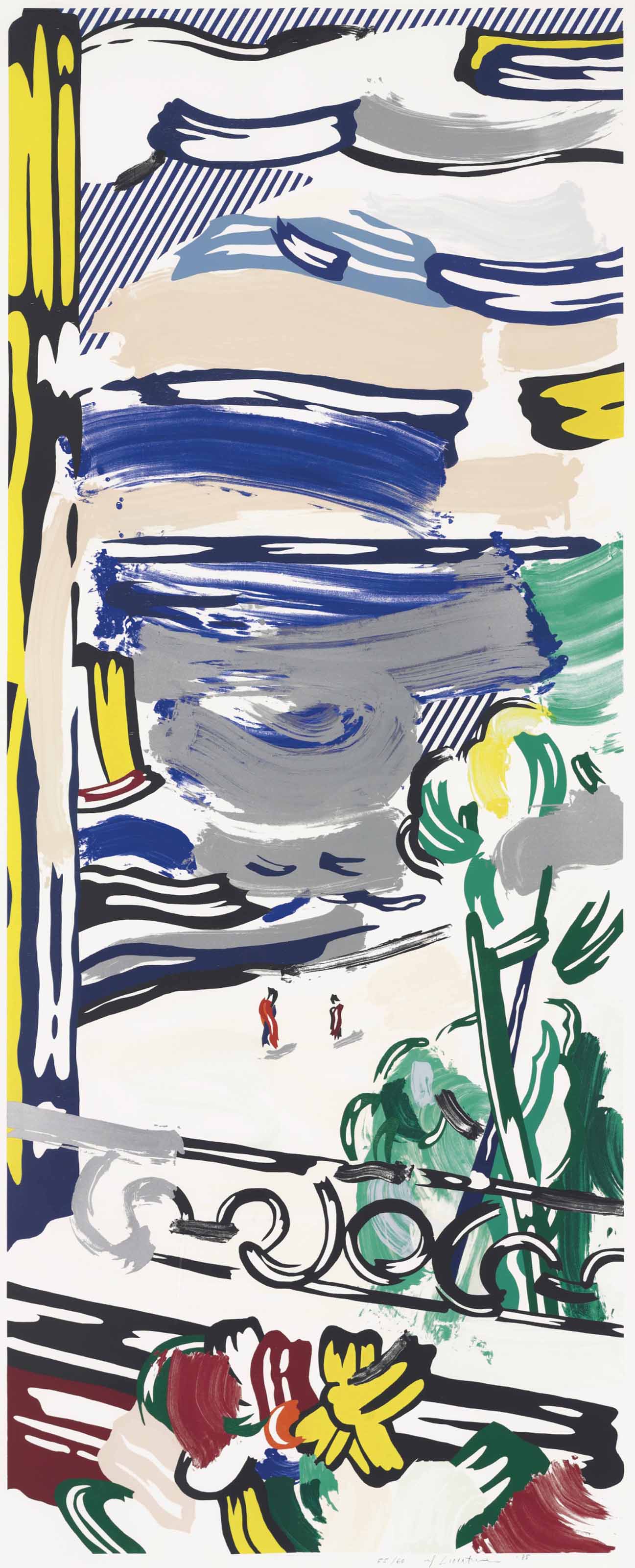 Roy Lichtenstein - View from the Window, from Landscape Series