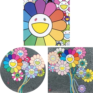 Takashi Murakami - [set of 3] Poppin’ Flowers/ Re: Flowers for Algernon/ Kōrin and Warhol