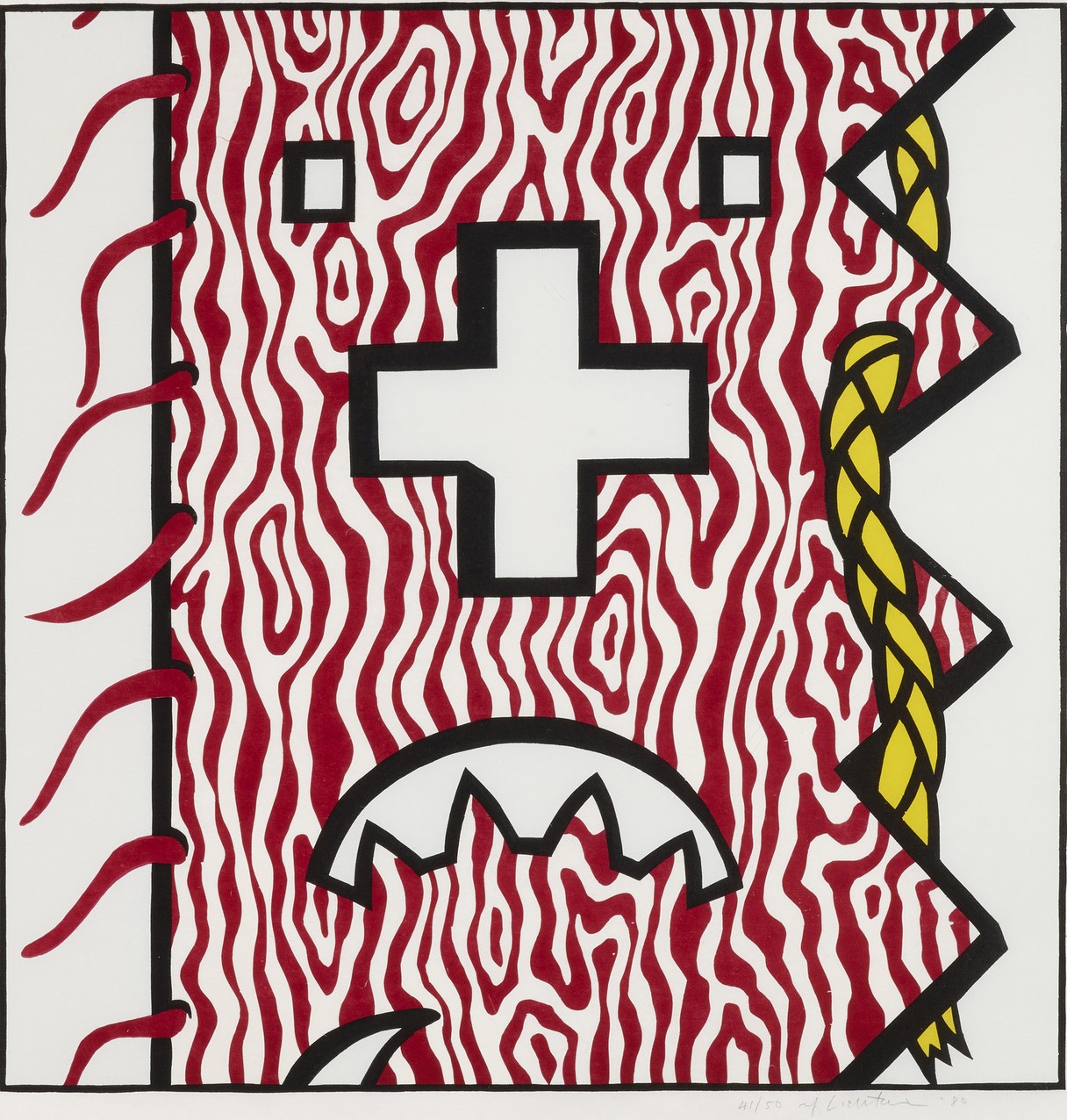 Roy Lichtenstein - American Indian Theme IV (from the American Indian Theme Stories series)