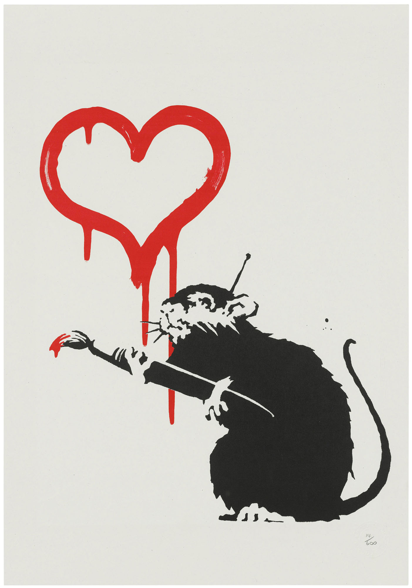 Banksy - Love Rat
