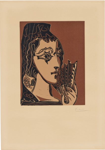 Pablo Picasso - Portrait de Jacqueline en Carmen (L'espagnole)