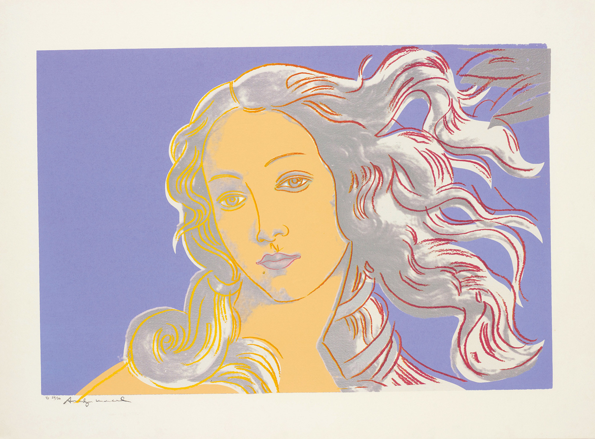 Andy Warhol - Details of Renaissance Paintings (Sandro Botticelli, Birth of Venus, 1482)