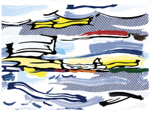 Roy Lichtenstein - Seascape, from Landscape Series (C. 210)