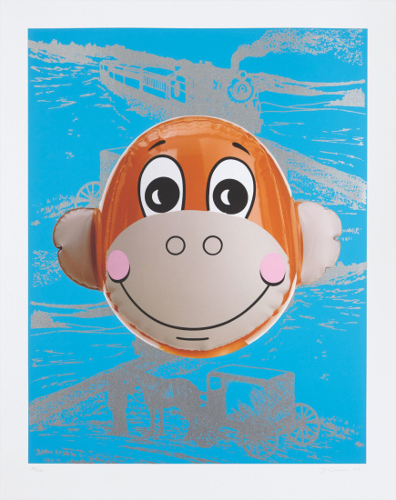 Jeff Koons - Monkey Train (Blue)