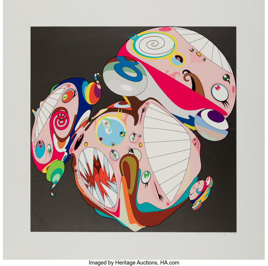 Takashi Murakami - Melting DOB E (Platinum Leaf Edition)