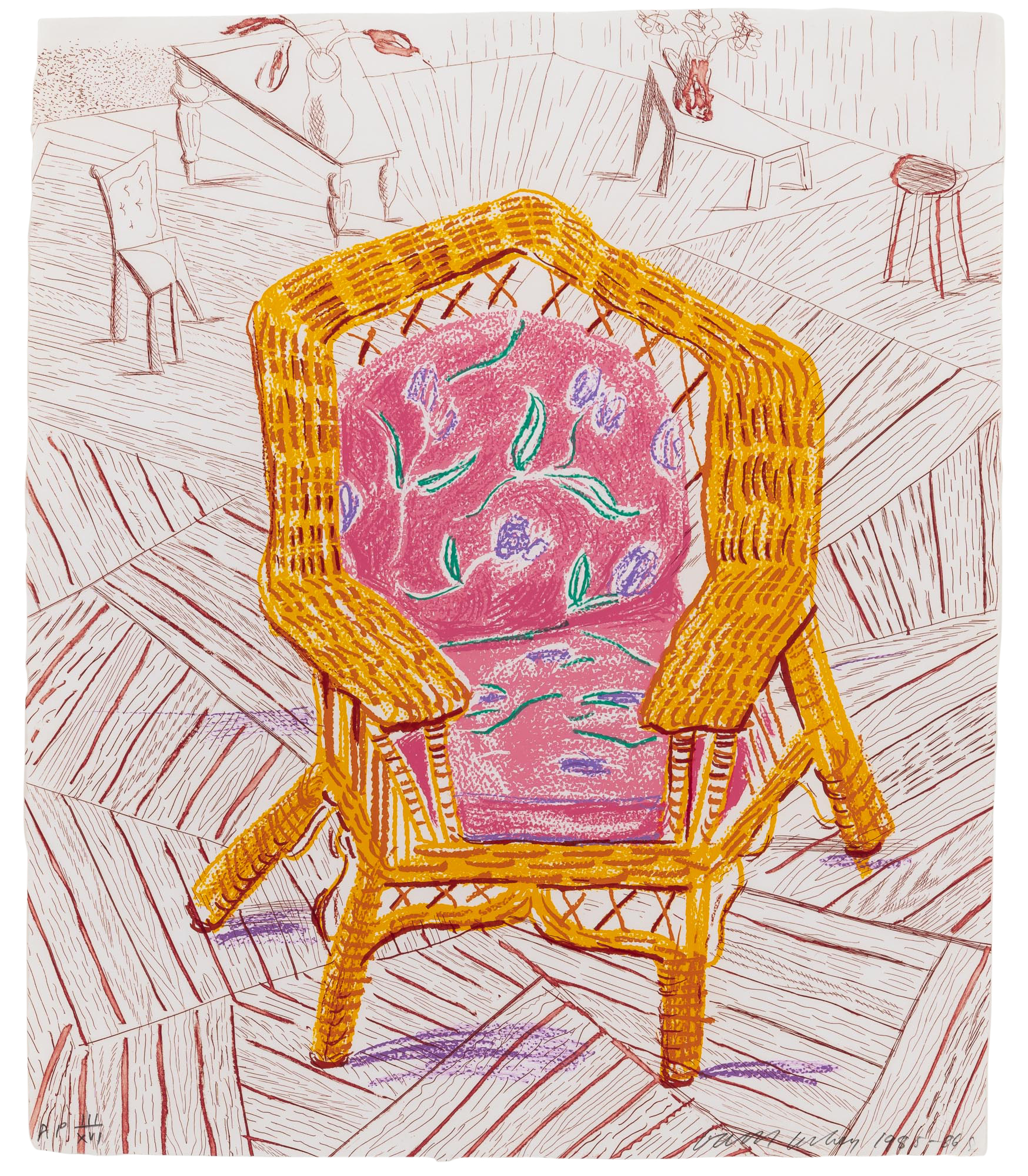 David Hockney - NUMBER ONE CHAIR (M.C.A.T. 287)