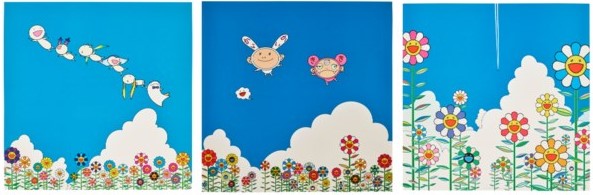 Takashi Murakami - Planet 66: Summer Vacation, Vapor Trail, If I Could Only Do This, If I Could Only Do That, from Geisai