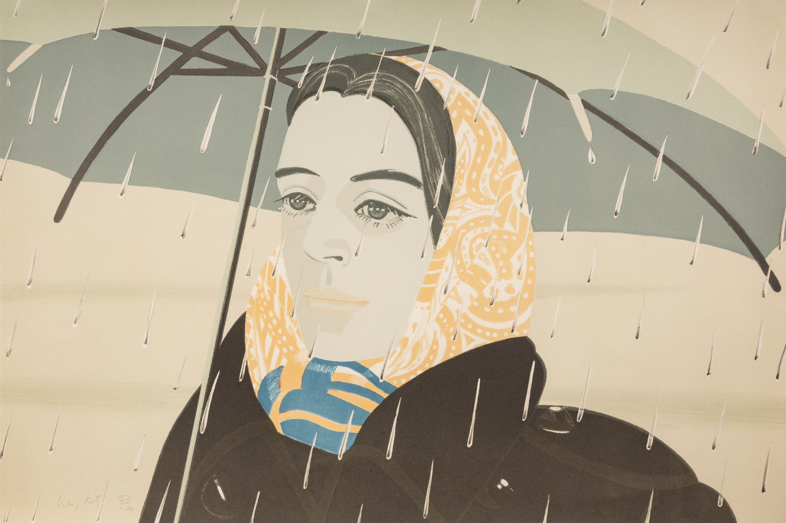 Alex Katz - Blue Umbrella