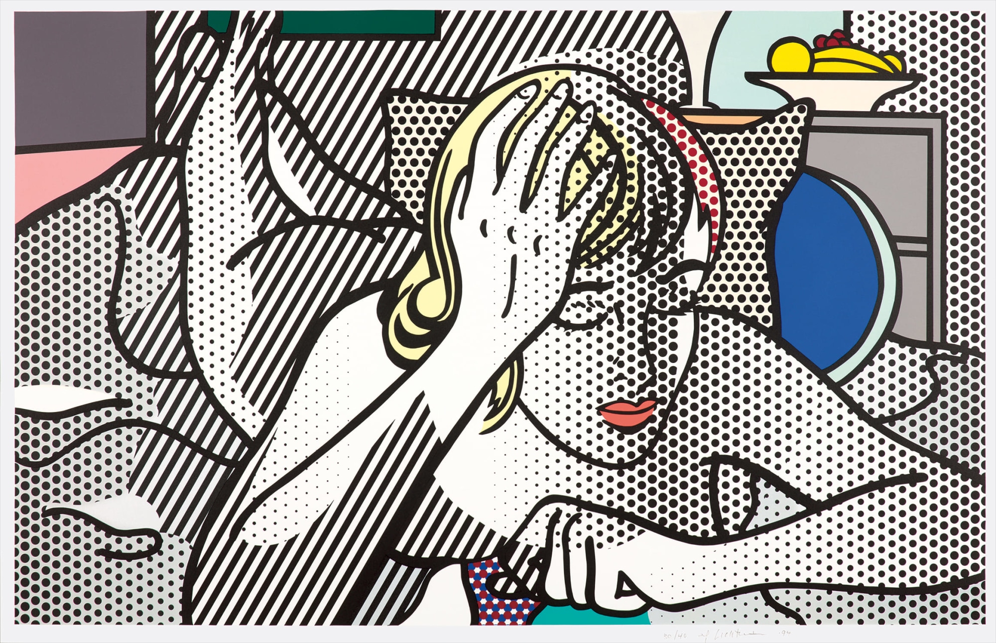 Roy Lichtenstein - Thinking Nude, from Nude Series