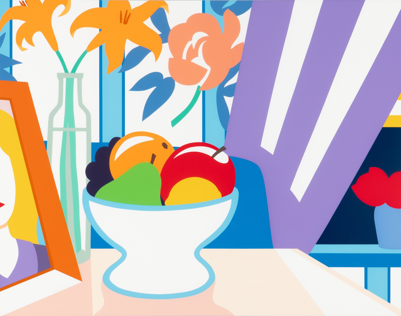Tom Wesselmann - Still Life with Lilies and Mixed Fruit, 1998