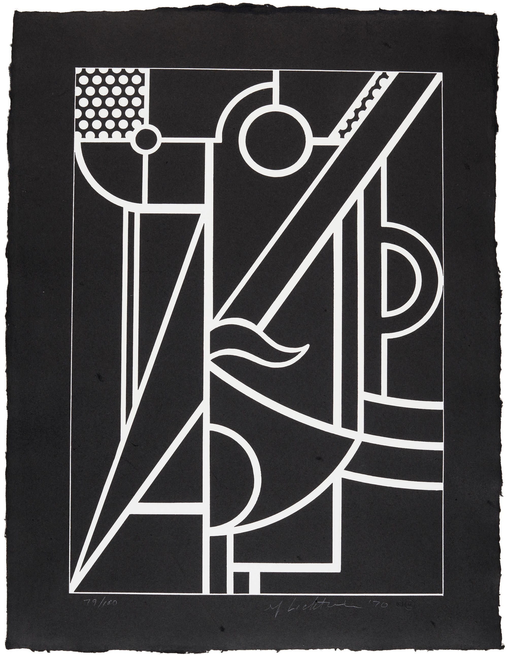 Roy Lichtenstein - Modern Head #3, from Modern Head Series (Corlett 93, Gemini 244