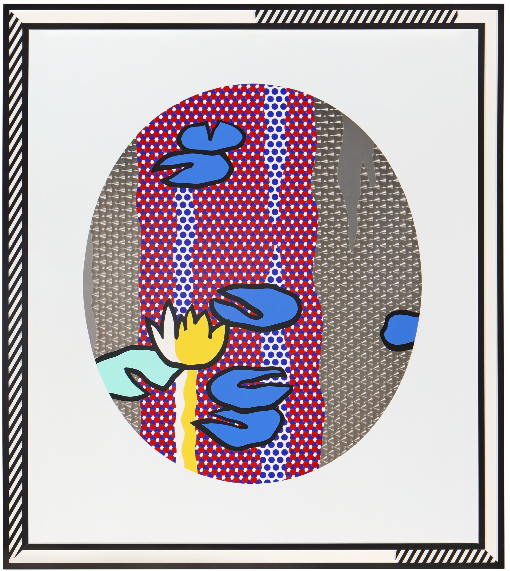 Roy Lichtenstein - Water Lilies—Blue Lily Pads, from the Water Lilies series