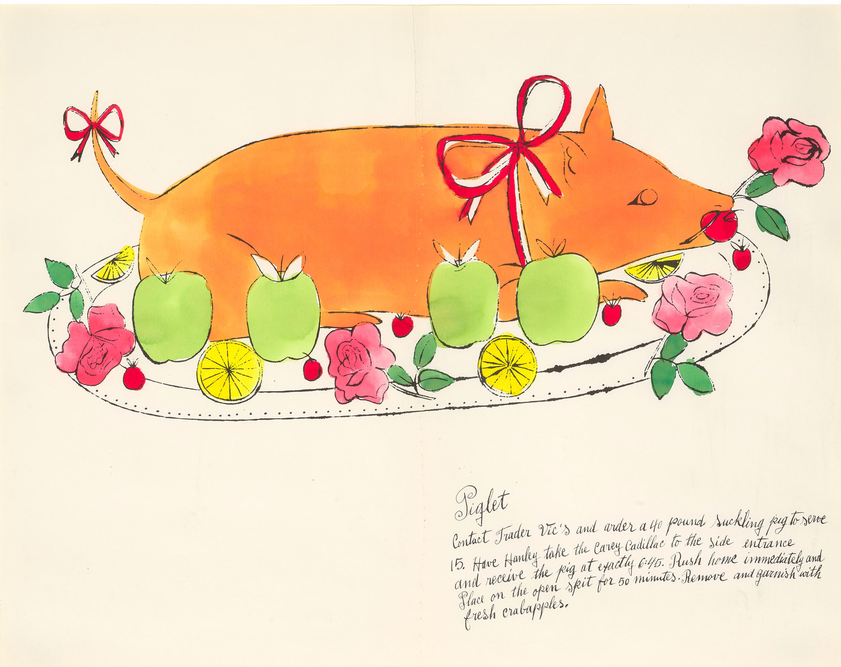 Andy Warhol - Piglet, from Wild Raspberries (Feldman & Schellmann IV.134A)