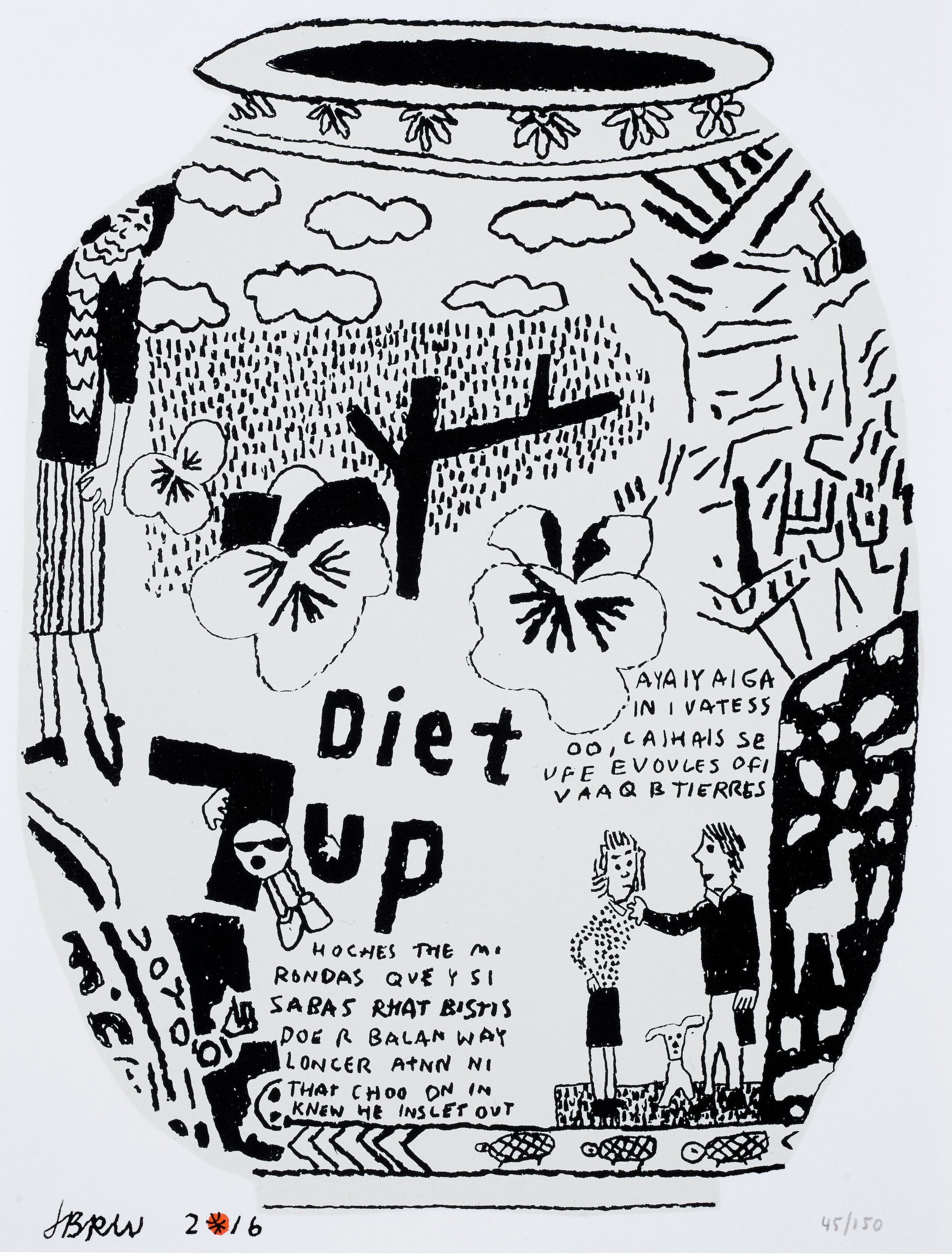 Jonas Wood - Diet 7Up Pot, 2016