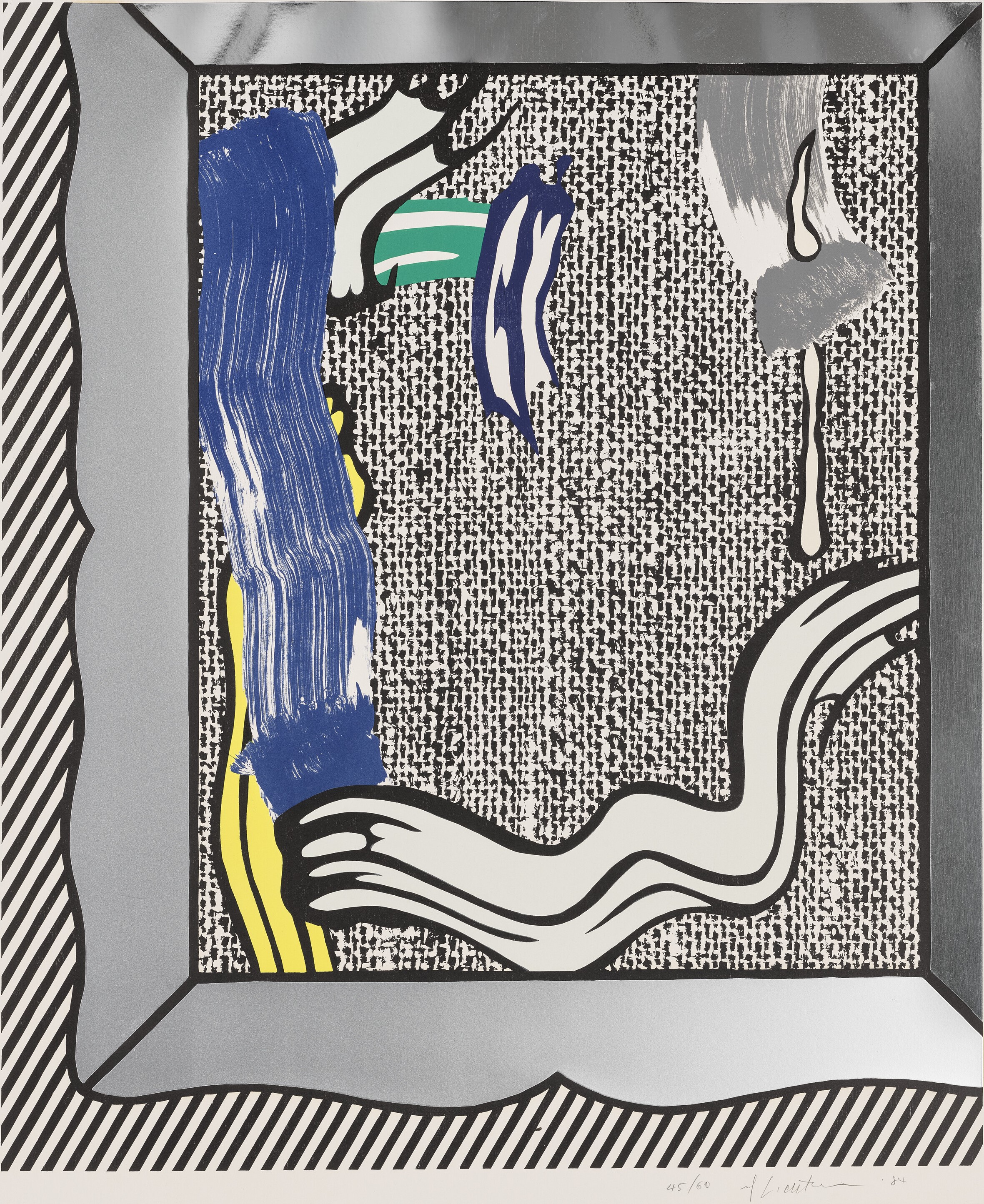 Roy Lichtenstein - Painting on Canvas, from: Painting Series