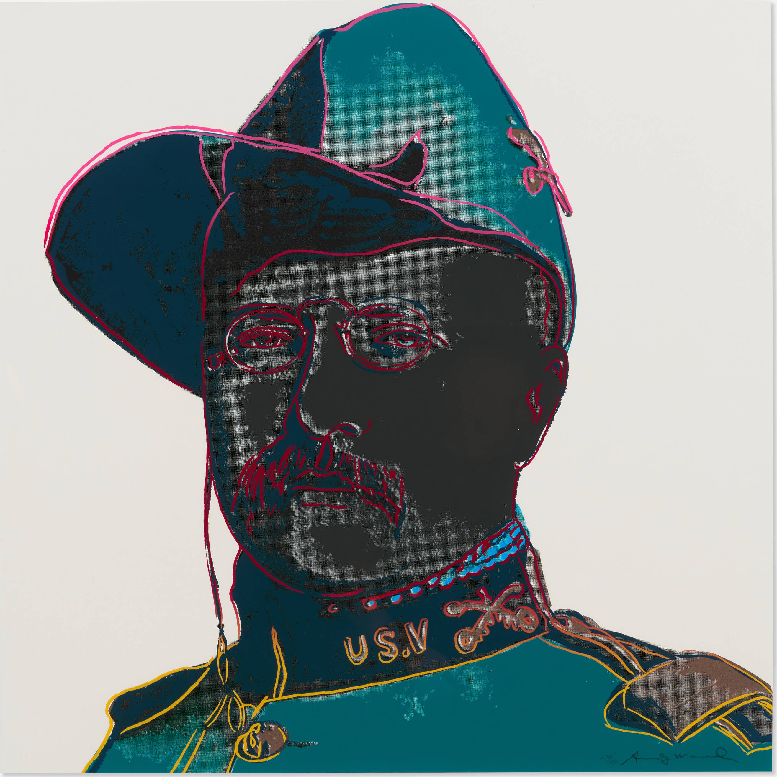 Andy Warhol - Teddy Roosevelt (from the Cowboys and Indians series)