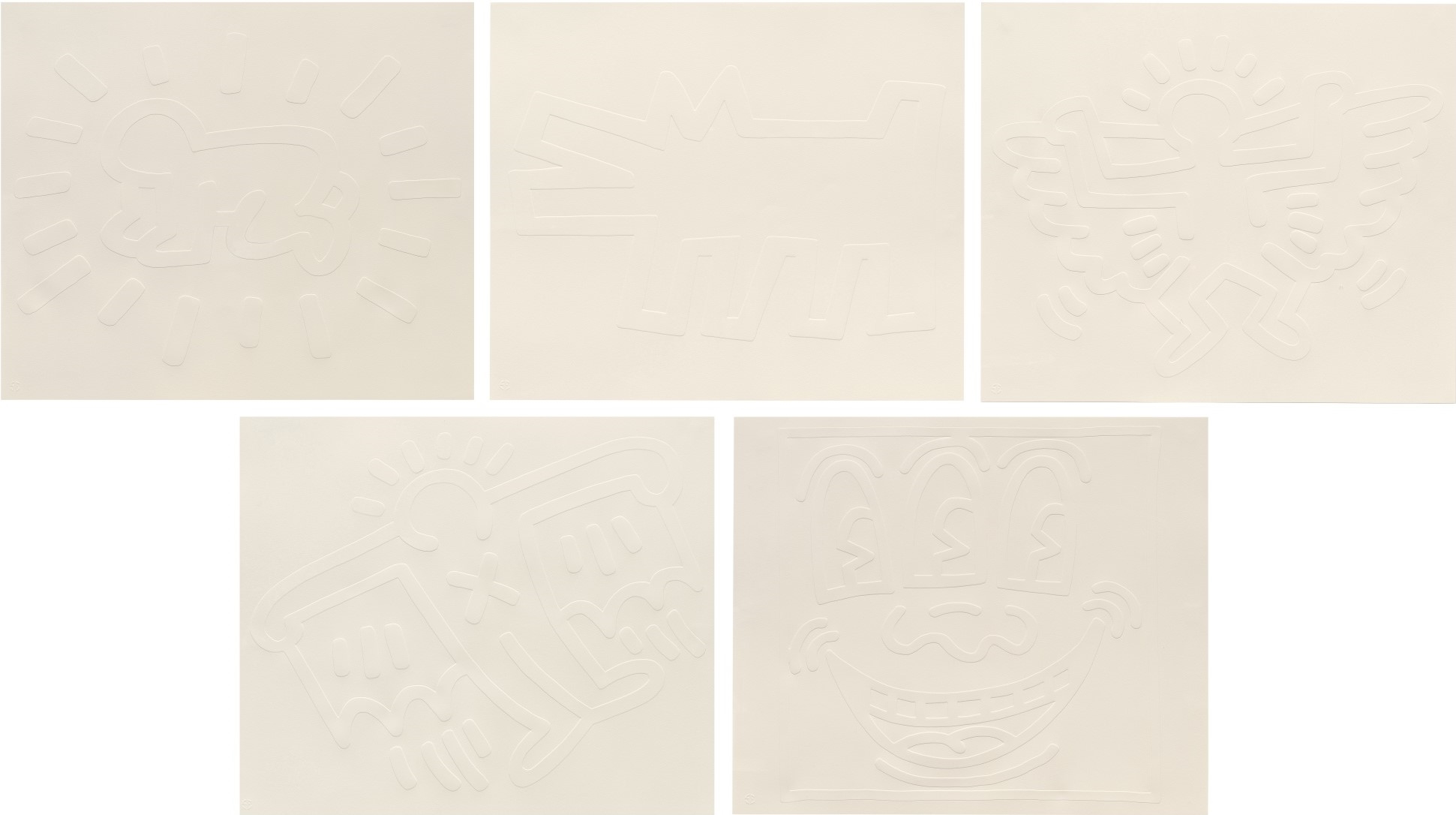 Keith Haring - White Icons
