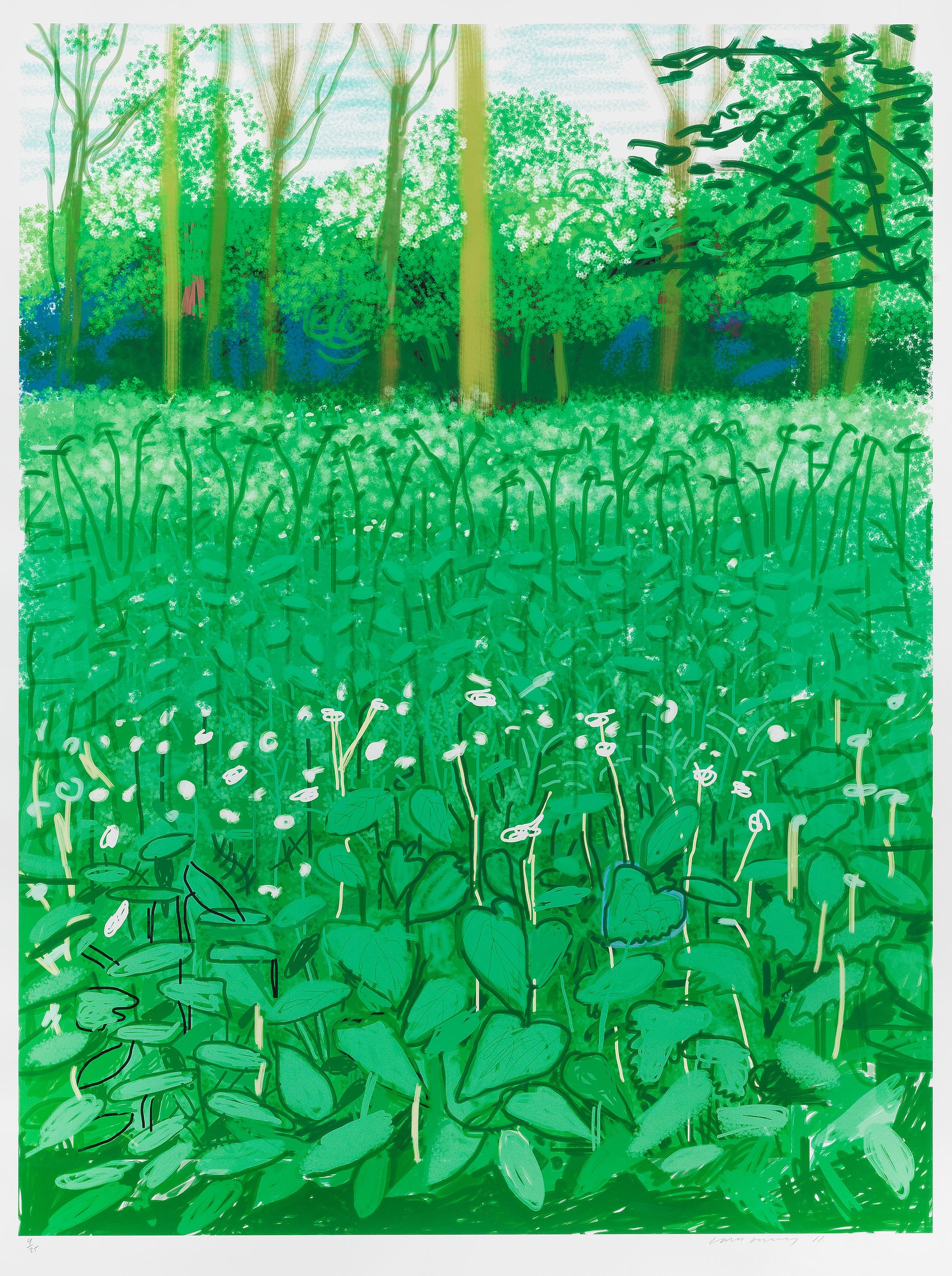 David Hockney - The Arrival of Spring in Woldgate, East Yorkshire in 2011 (twenty eleven) - 6 May