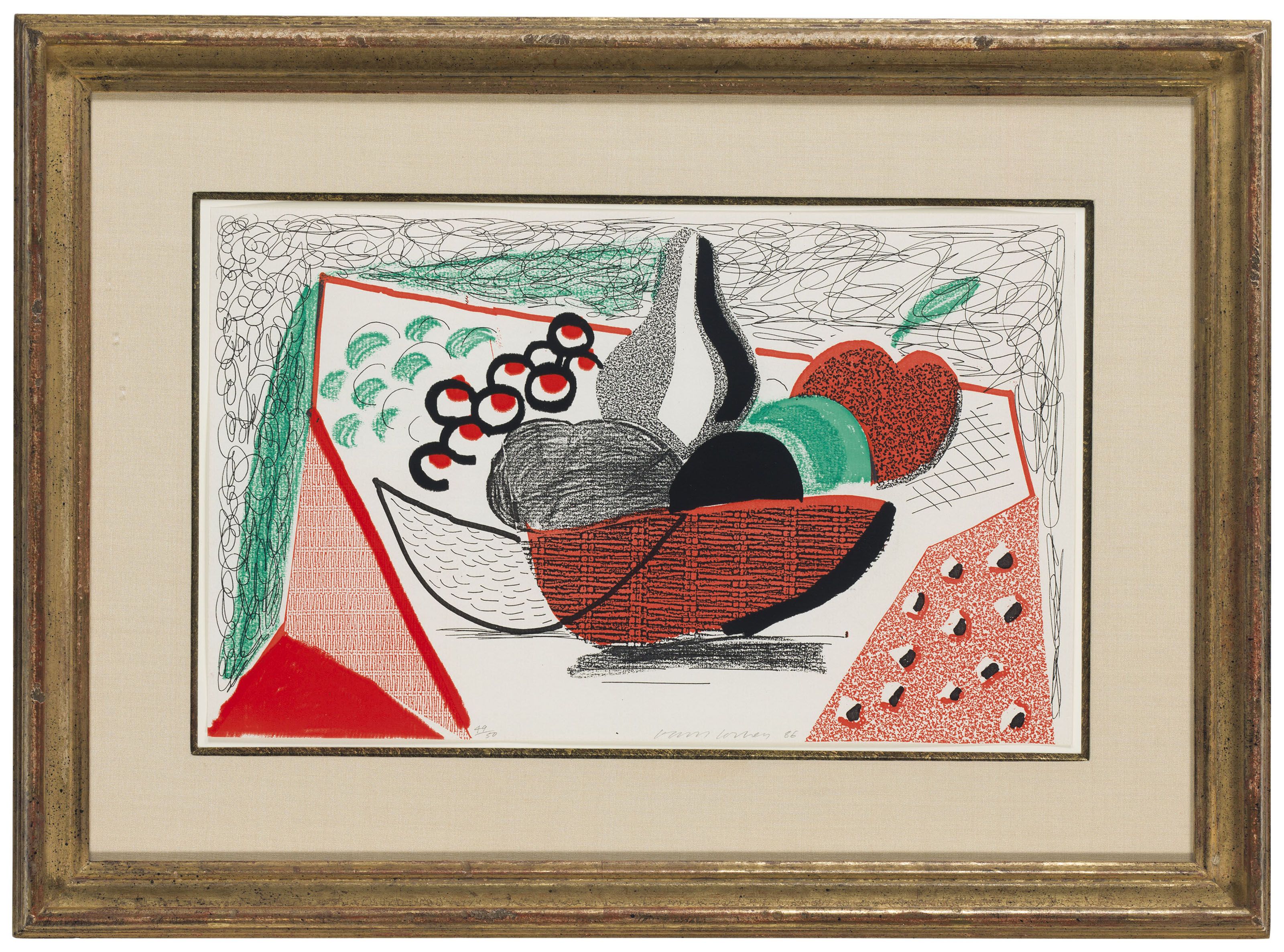 David Hockney - Apples, Pears & Grapes