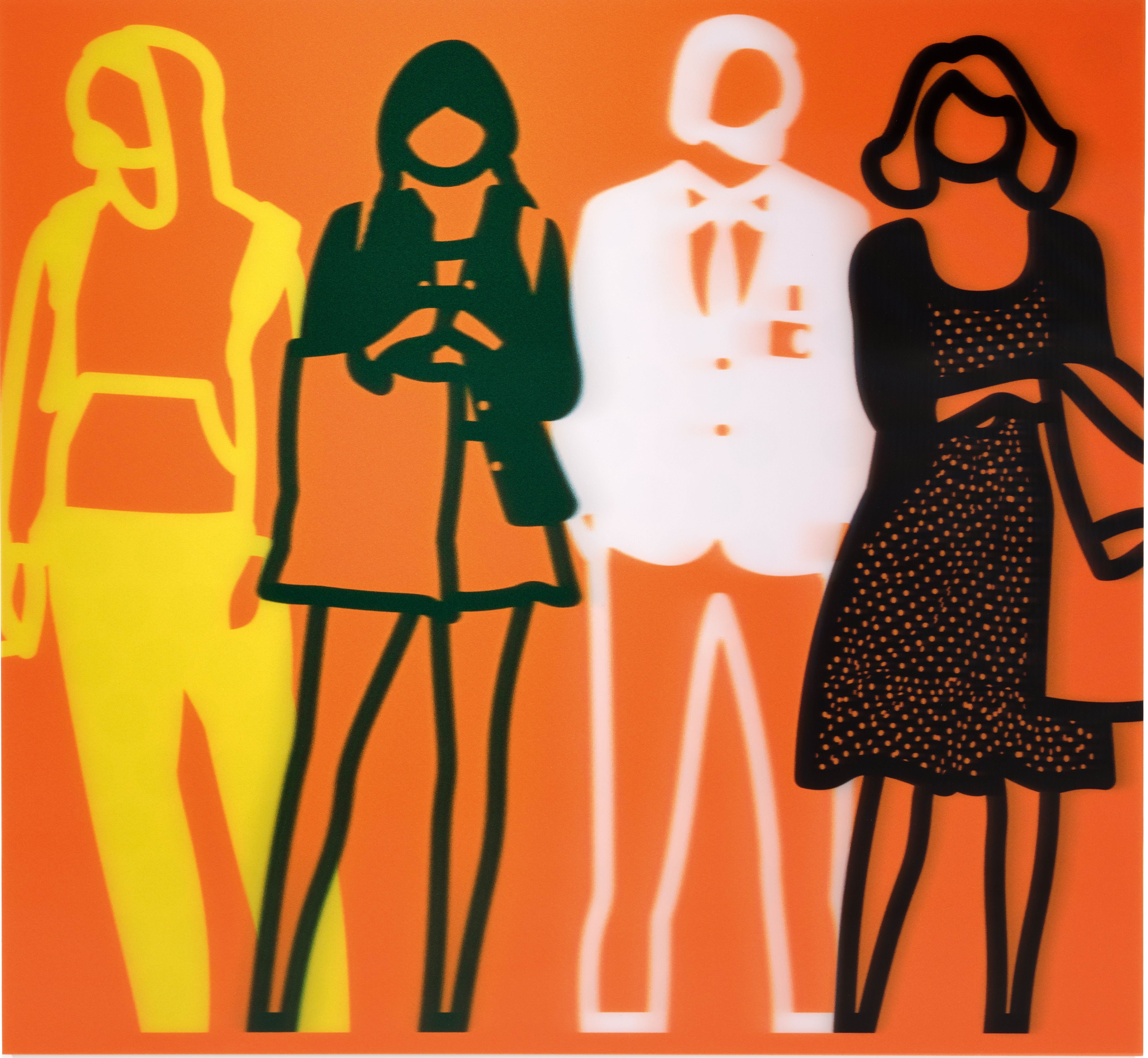 Julian Opie - Yellow Green White Black
