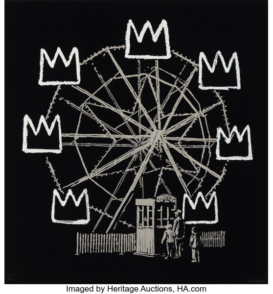 Banksy - Banksquiat (Black)