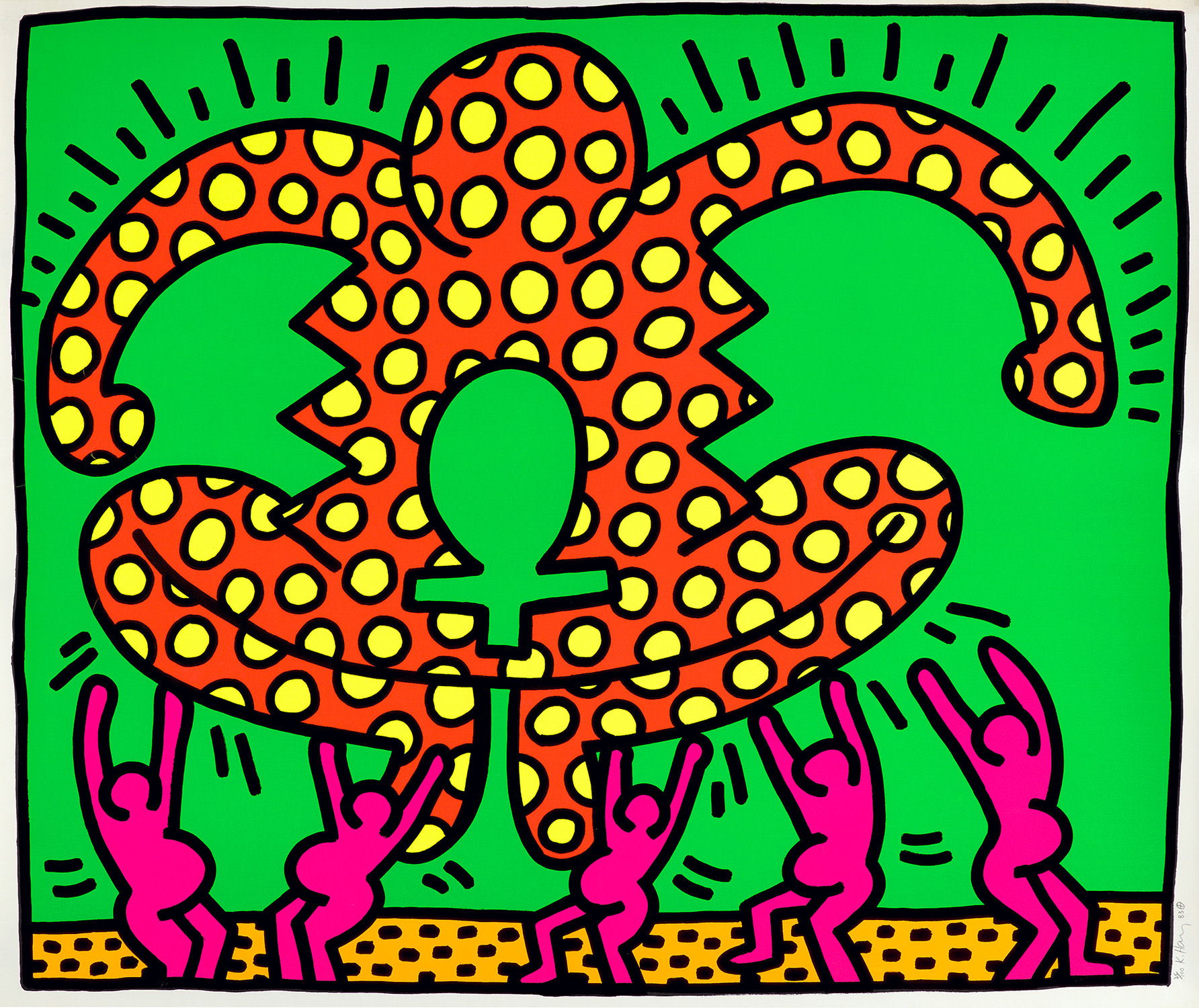 Keith Haring - The Fertility Suite: one plate (L. p. 33)