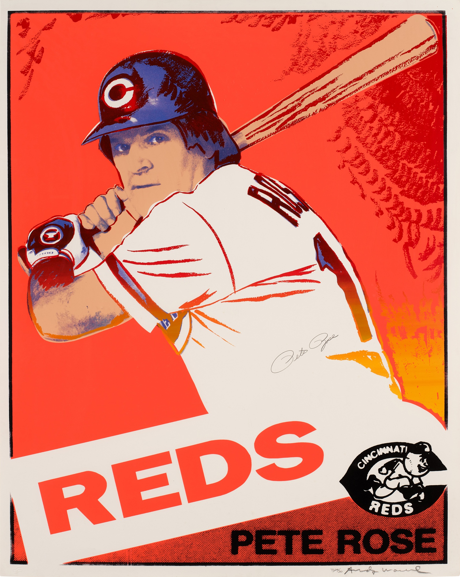 Andy Warhol - Pete Rose (see Feldman & Schellmann II.360B)