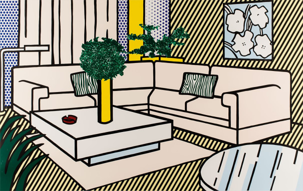 Roy Lichtenstein - Yellow Vase, from Interior Series