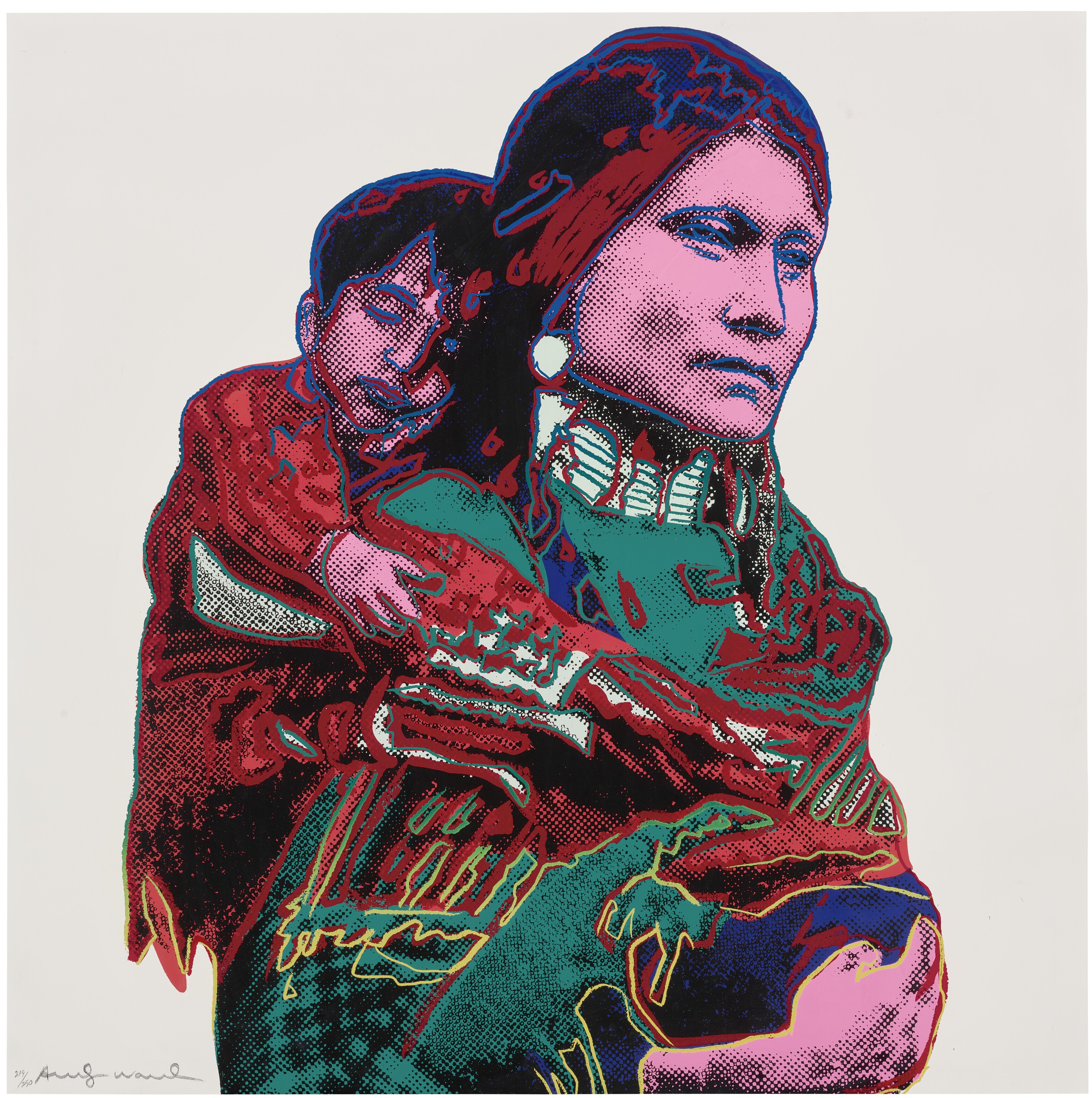 Andy Warhol - Mother and Child, from: Cowboys and Indians