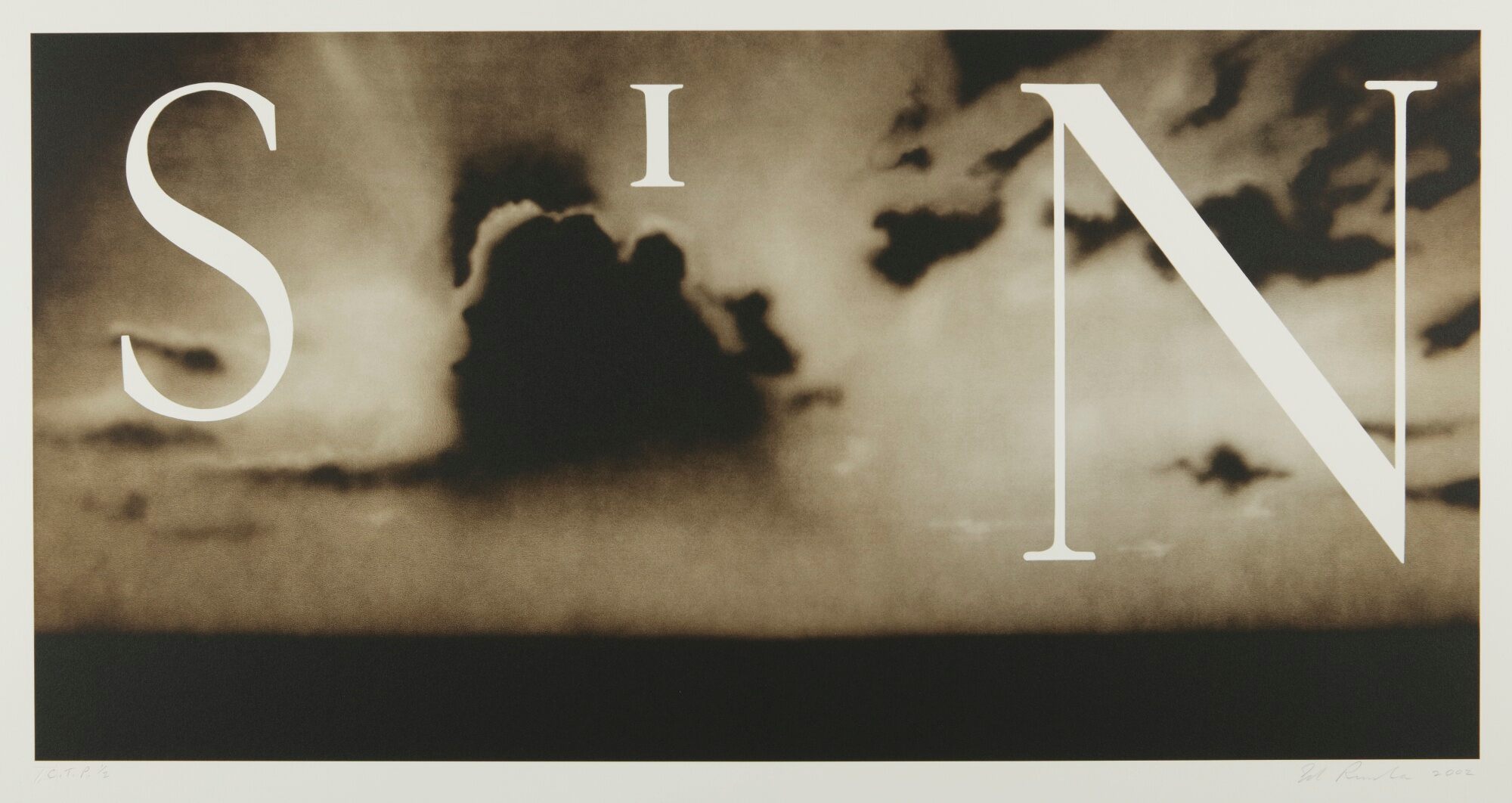 Ed Ruscha - Sin-Without