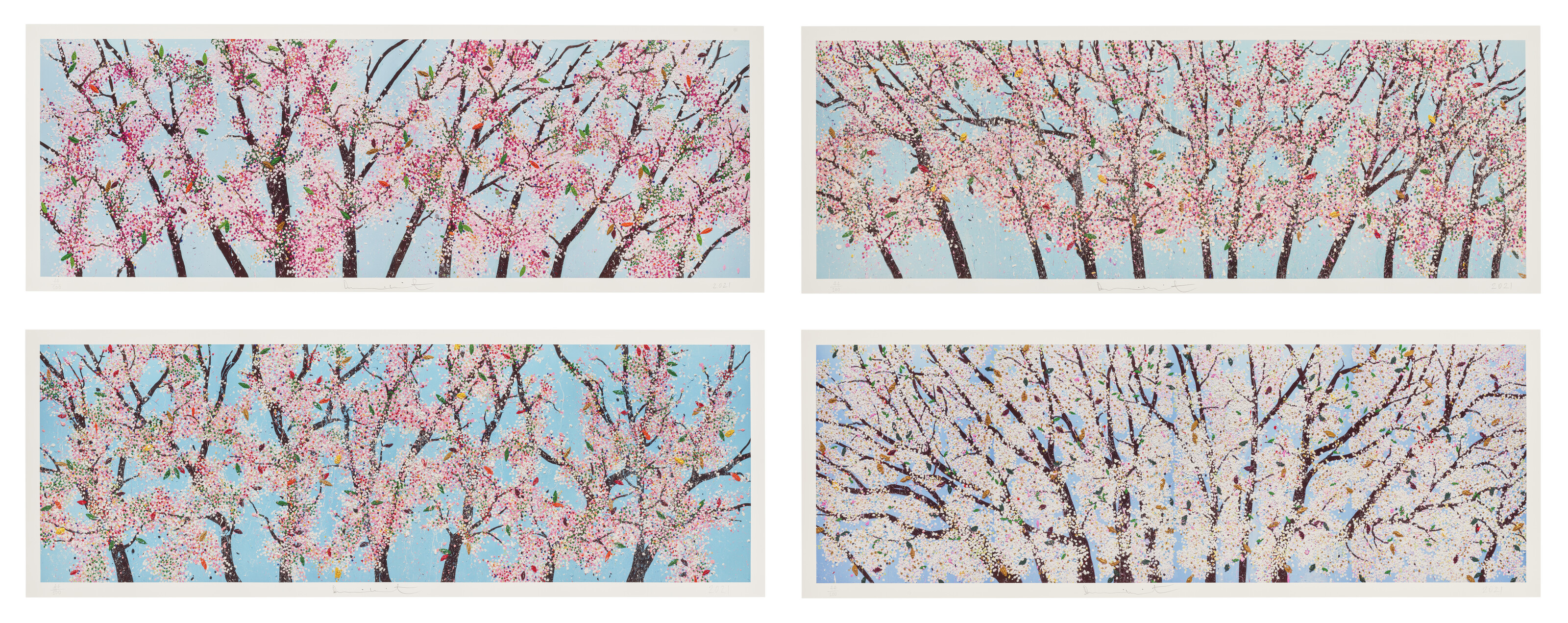 Damien Hirst - The Archangels (H15) The set comprises: H15-1 Raphael; H15-2 Uriel; H15-3 Michael; H15-4 Gabriel