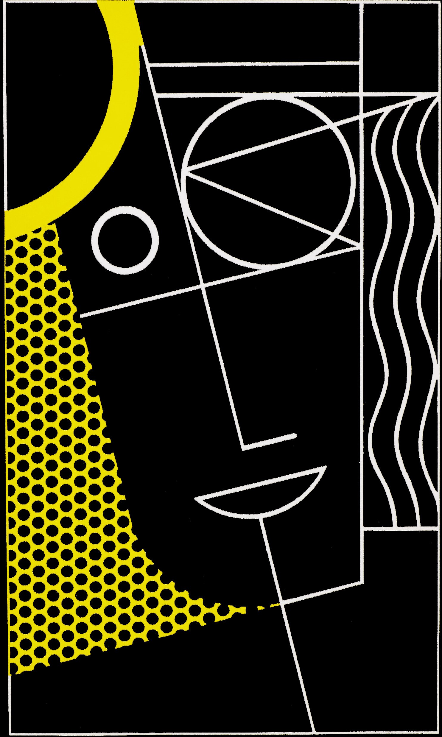 Roy Lichtenstein - Modern Head #2, from Modern Head Series