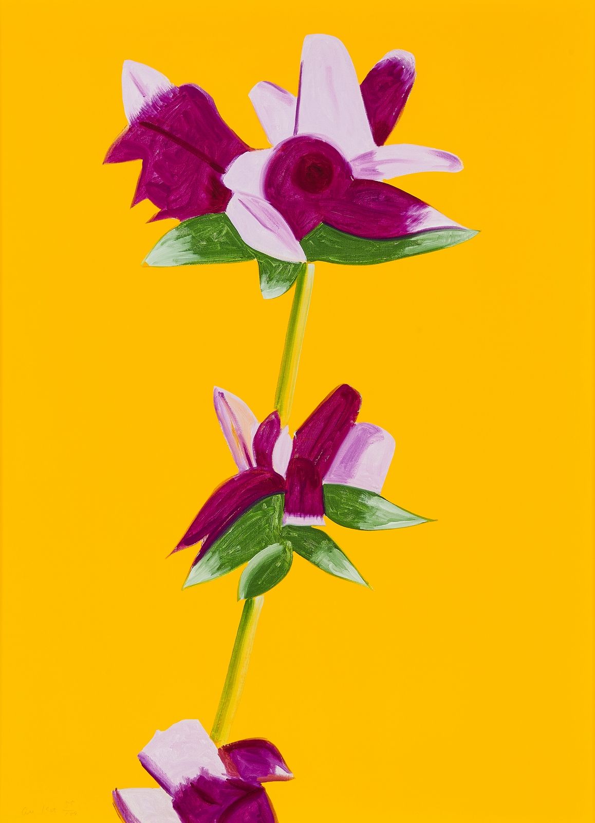 Alex Katz - Azaleas on Yellow