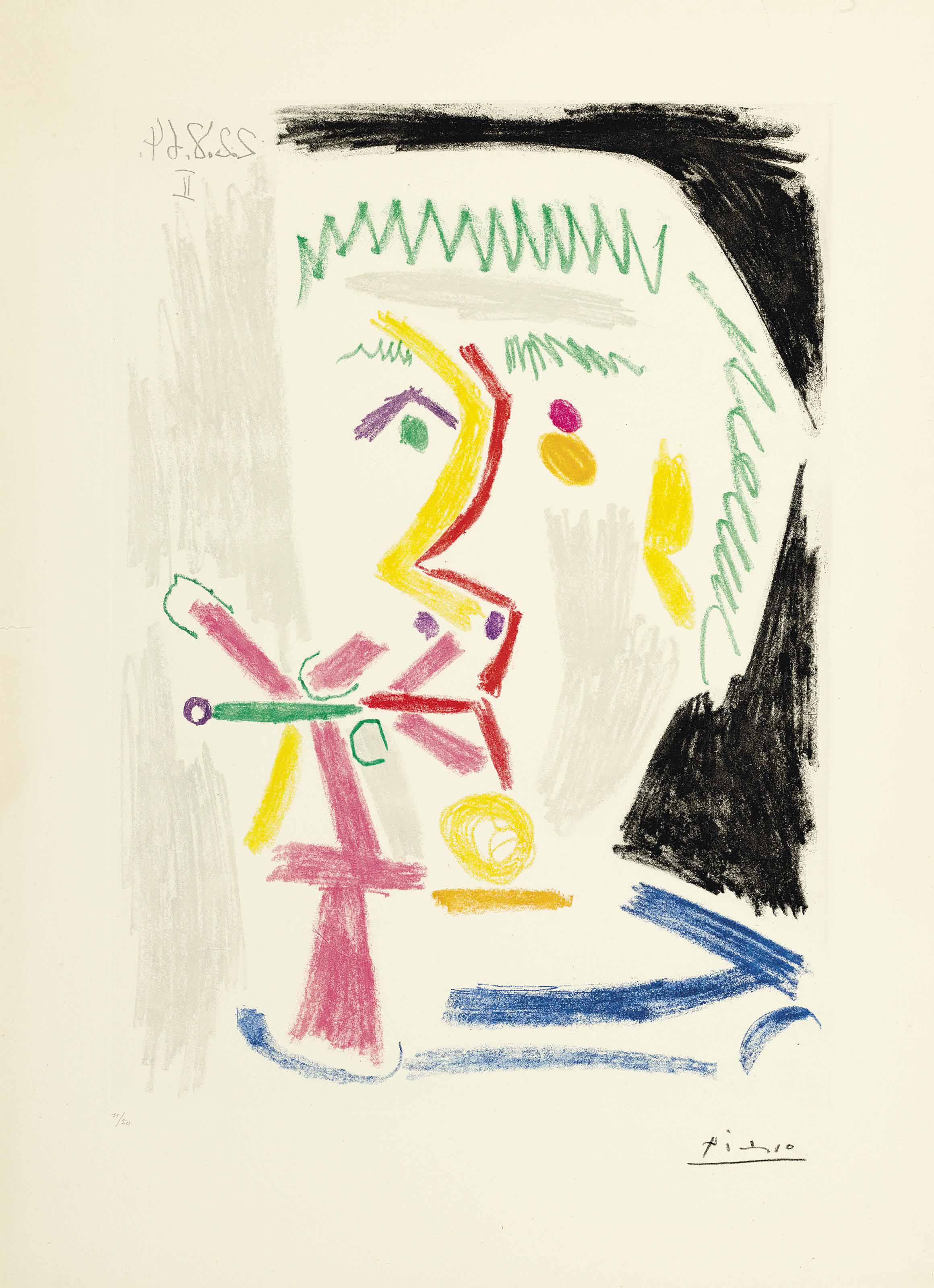 Pablo Picasso - Fumeur à la cigarette verte