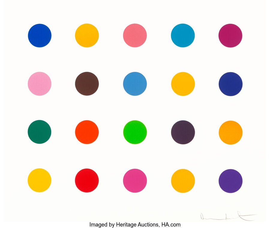 Damien Hirst - Esculetin, from 40 Woodcut Spots