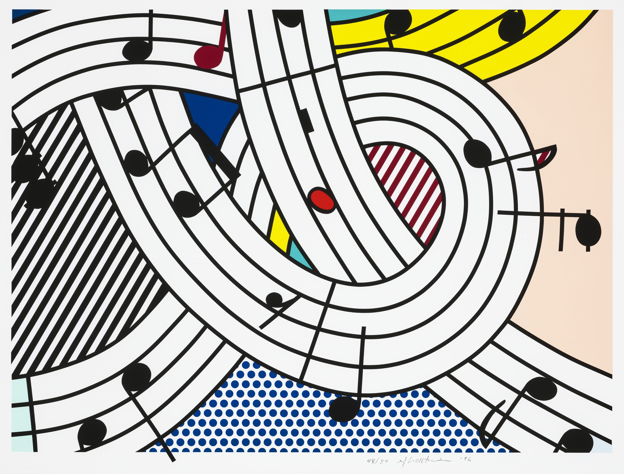 Roy Lichtenstein - Composition II