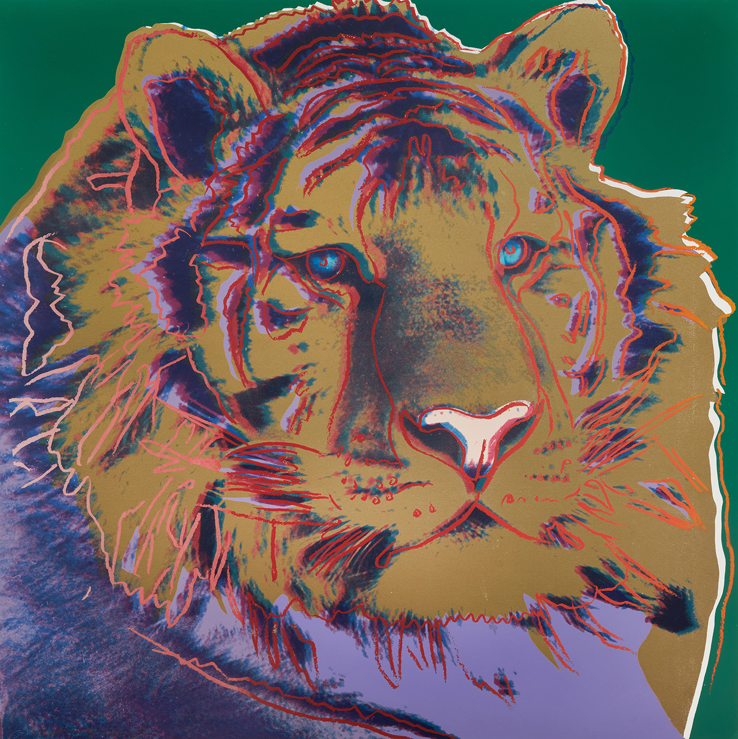 Andy Warhol - Siberian Tiger, from Endangered Species (F. & S. 297)
