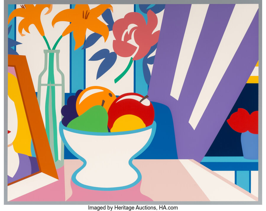 Tom Wesselmann - Still Life with Lilies and Mixed Fruit