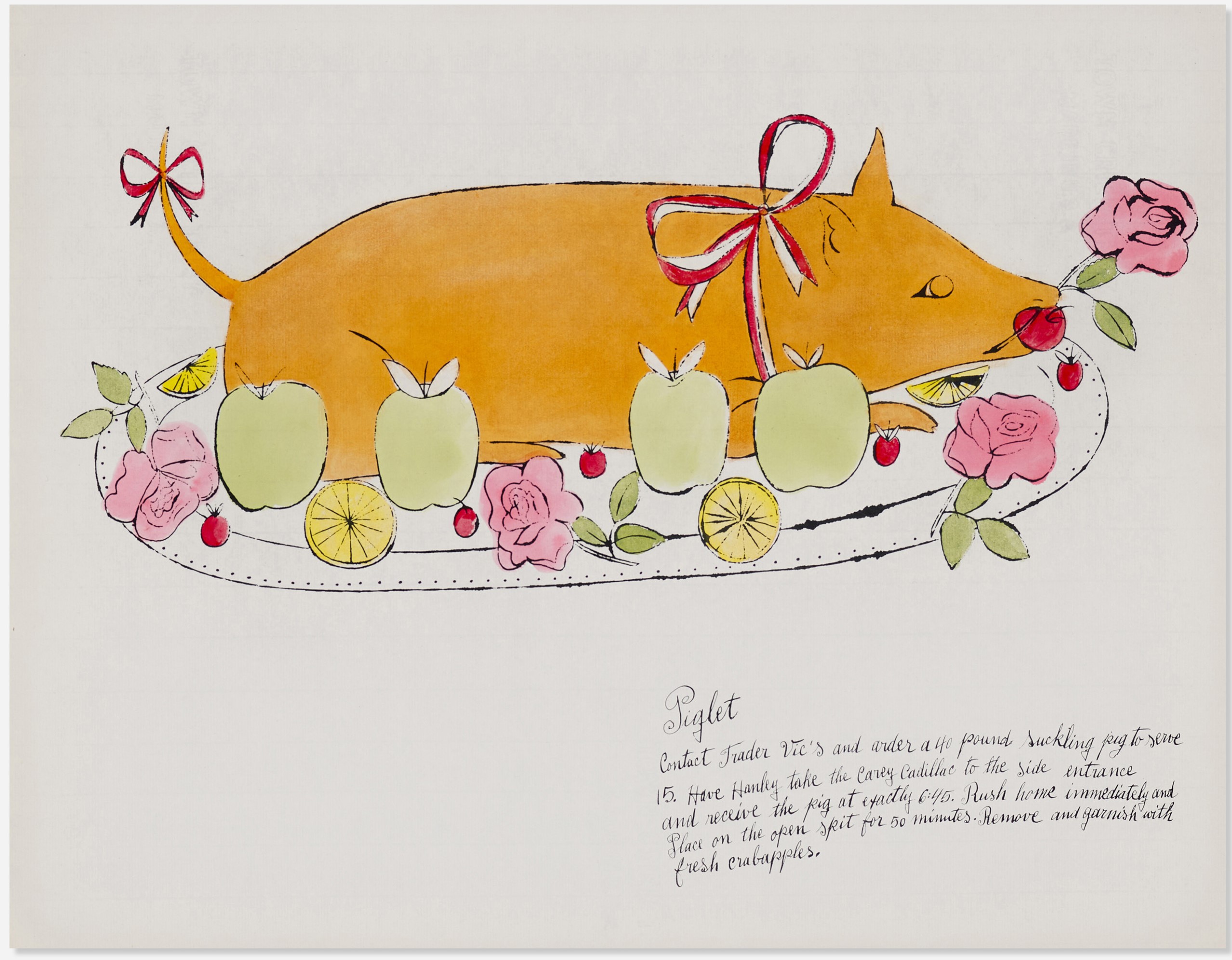 Andy Warhol - Piglet (from the Wild Raspberries portfolio)