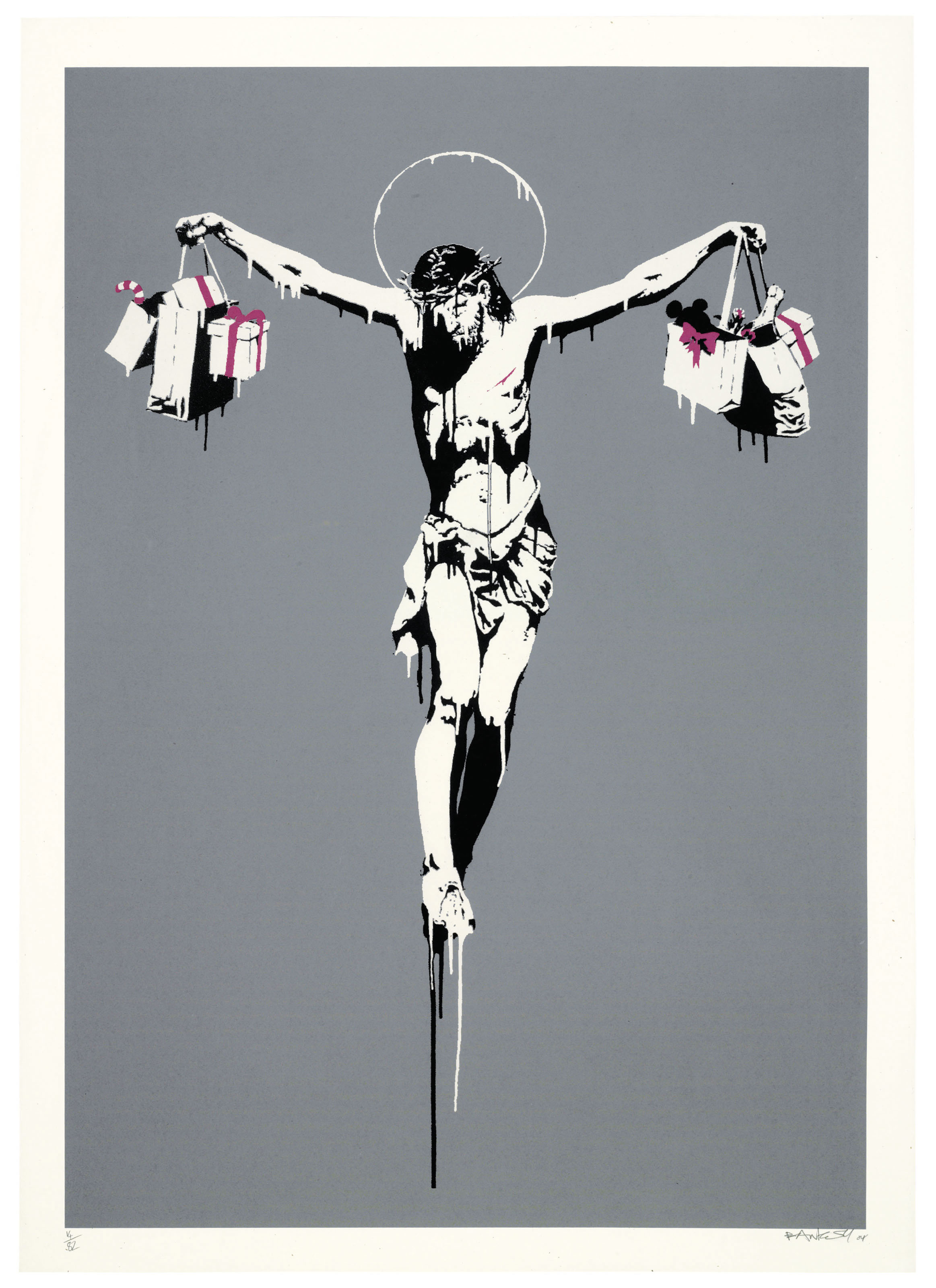 Banksy - Christ with Shopping Bags