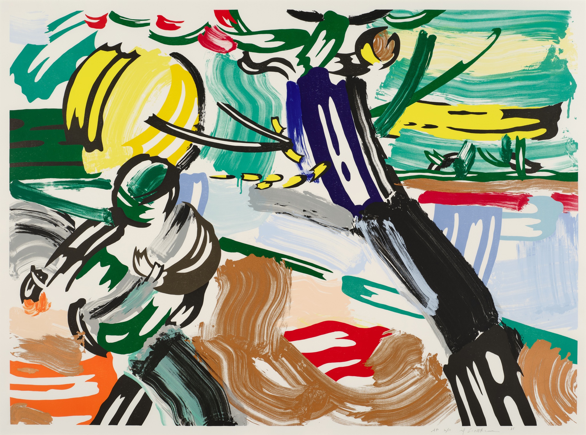 Roy Lichtenstein - The Sower, from the Landscapes series (Corlett 211; RLCR 3460)