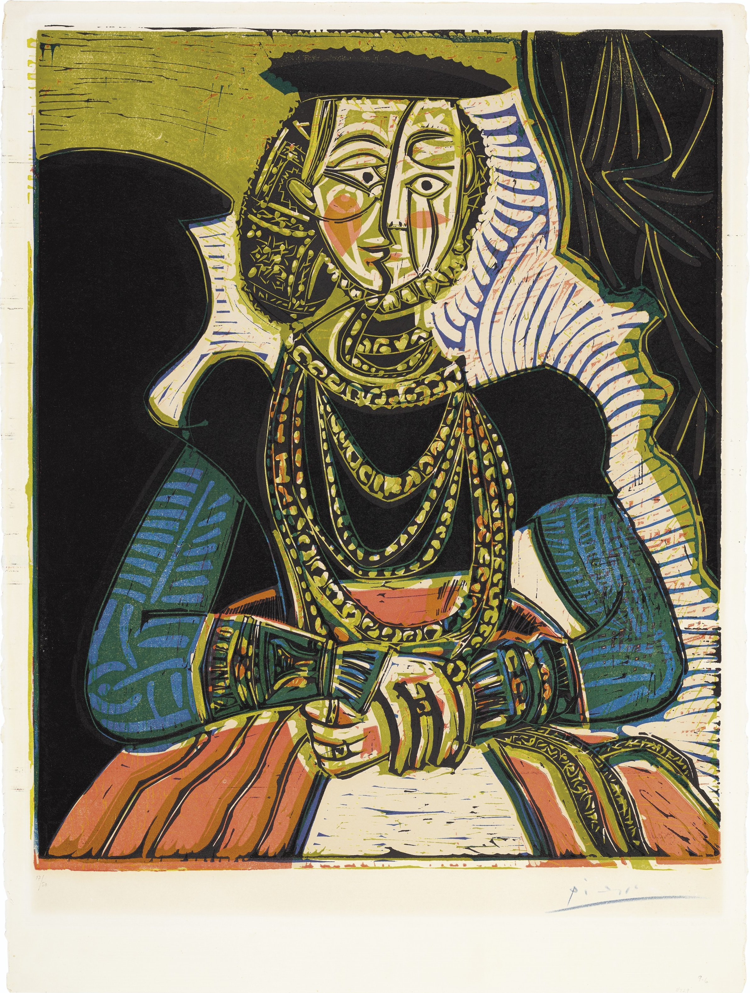 Pablo Picasso - Buste de femme d'après Cranach le Jeune