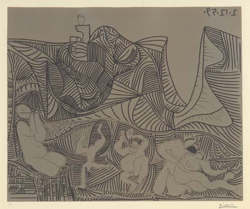 Pablo Picasso - Bacchanale au hibou (B. 938; Ba. 1265)