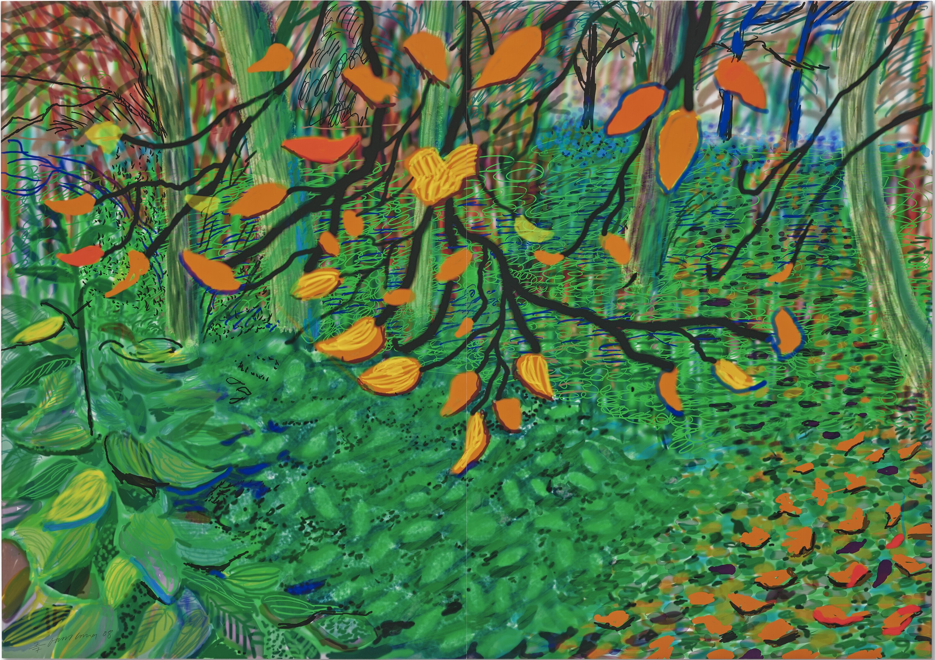 David Hockney - Autumn Leaves